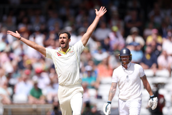Mitchell Starc described his fourth innings dismissal of Ben Stokes at Headingley as a “bit of a freebie”.