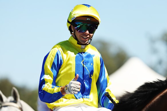 Jockey Andrew Adkins.