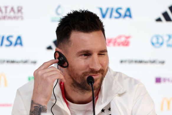 Lionel Messi was in a reflective mood at his first press conference of the World Cup.
