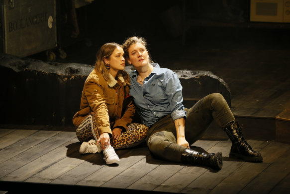 Tuuli Narkle and Virginia Gay in the Melbourne Theatre Company production of Cyrano. The play was staged in 2022 after it was cancelled on opening night 
in 2021 due to another lockdown.