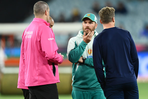 Aaron Finch was left with plenty to ponder after the MCG washout.