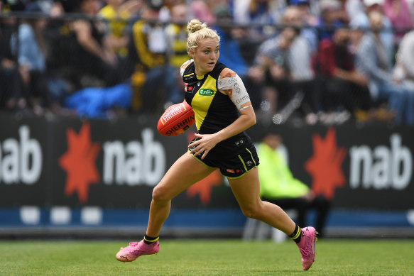 Jess Hosking in action for Richmond last year. 