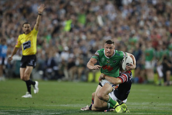 Jack Wighton was at the centre of the controversial ‘six-again’ call by Cummins in the 2019 NRL grand final.