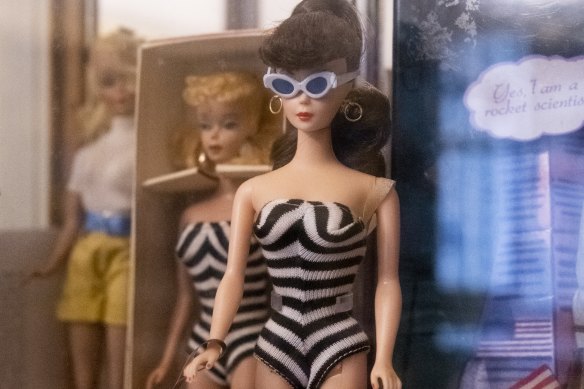 An early Barbie doll.