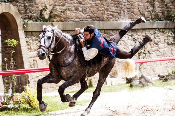 Part of the rollicking Puy du Fou “Secret de la Lance” performance.
