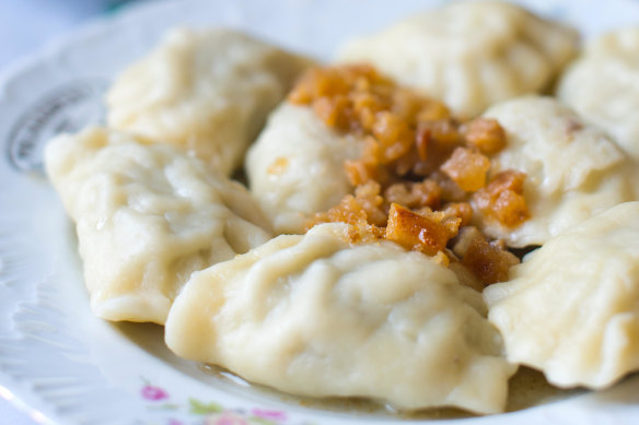 Pierogi dumplings - a Polish staple.