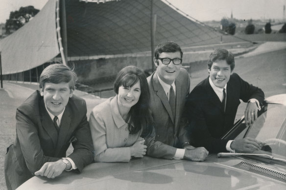 The Seekers in 1967 at the Sidney Myer Music Bowl.