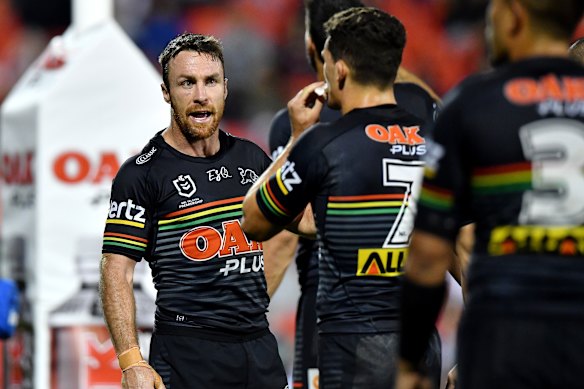 James Maloney was Cleary’s halves partner early in his Penrith career.