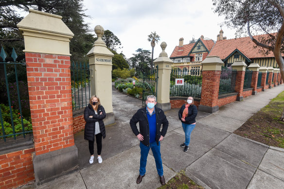 Michael Whelan, Romy Pane and Gena O'Keeffe are a part of a group who oppose plans to sell North Park.