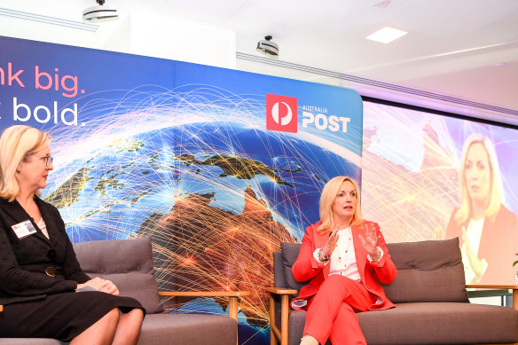 Meet the team: Australia Post chief executive Christine Holgate and group executive Annette Carey.