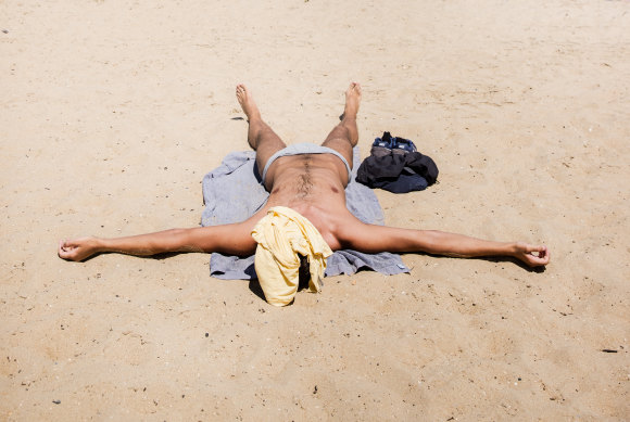 Melburnians flocked to the beaches on Australia Day to escape the muggy heat.