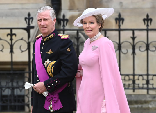 King Philippe and Queen Mathilde of Belgium.