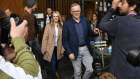 Anthony Albanese on a meet and greet  in the seat of Grayndler on Sunday. 