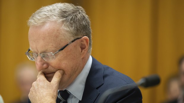 RBA governor  Philip Lowe during a hearing at Parliament House in Canberra. 