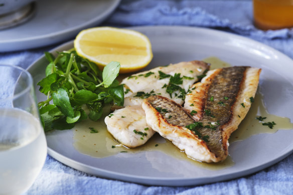 Adam Liaw’s simple snapper meuniere.