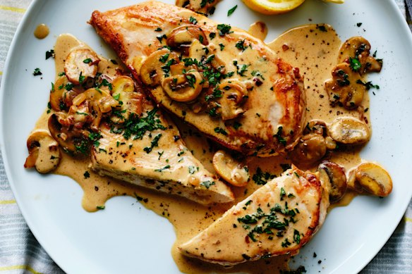 Adam Liaw’s chicken diane.