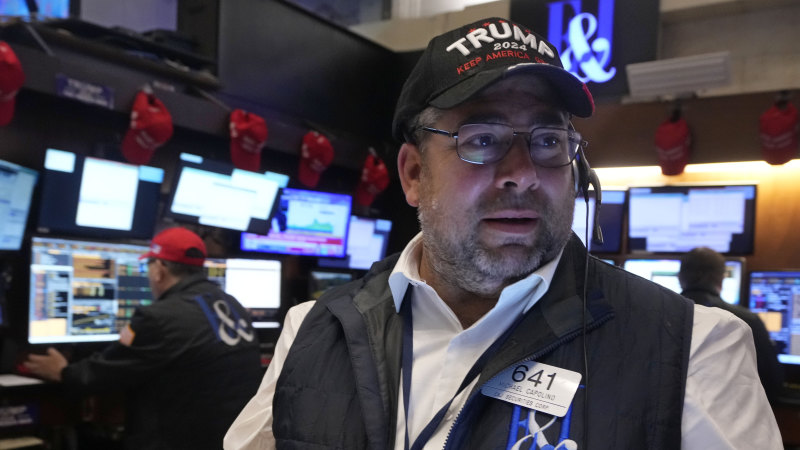 Wall Street roars to records on Trump’s win; Bitcoin surges, $A slumps