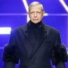 Prada devotee Jeff Goldblum, 69, on the Milan runway for the luxury label’s show dedicated to workwear.