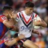 Rampant Manu inspires Roosters to hold off fast-finishing Knights