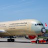 Qantas’ new A350-1000ULR, which will fly non-stop between Sydney and London, at the Airbus factory in Toulouse, France.