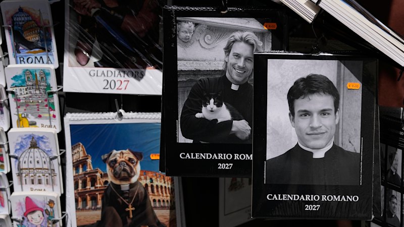 Unholy deception: Rome’s ‘sexy priest’ calendar star never set foot in a seminary