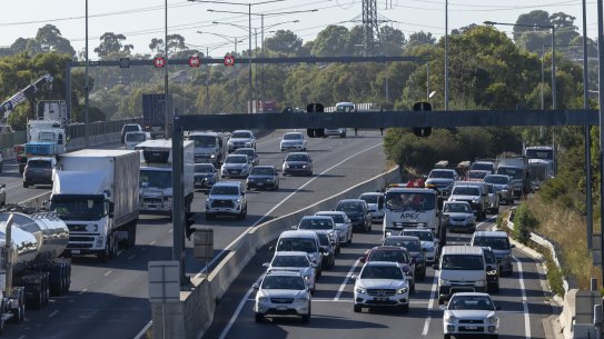 Figures show Melbourne’s traffic has risen to close to pre-pandemic levels.