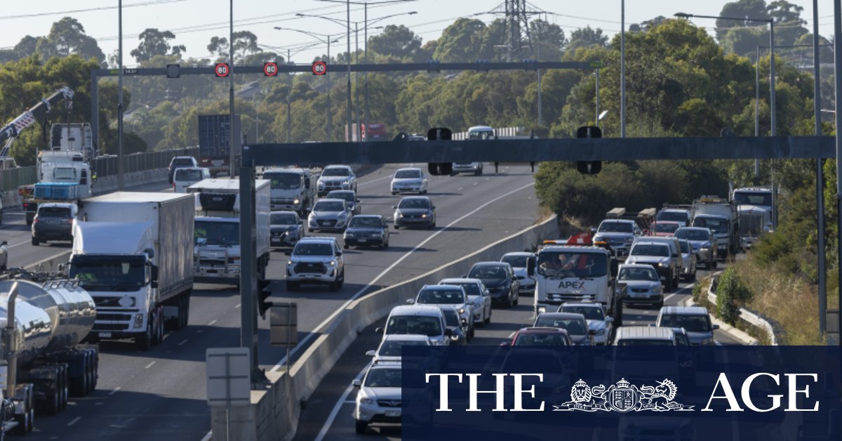 Peak hour delays on freeway after truck blaze