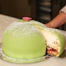 Sydney Swedish cafe Fika’s signature prinsesstarta (Swedish princess cake).