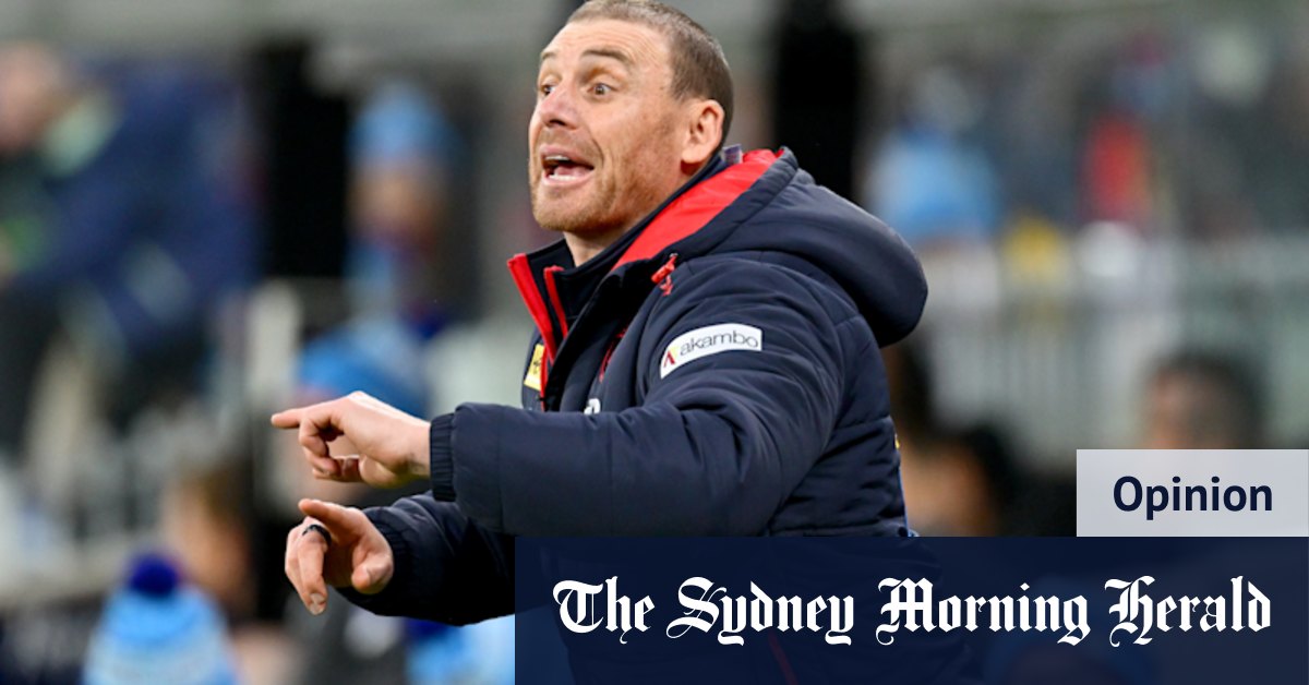 Good enough: Simon Goodwin's done enough repairs to coach Demons next year