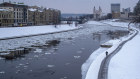 Frosty relations. A snow-hit Vilnius, host of a Taiwanese representative office that kicked off a rift with Beijing.