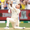 Victory: Nathan Lyon gets Mohammed Siraj lbw.