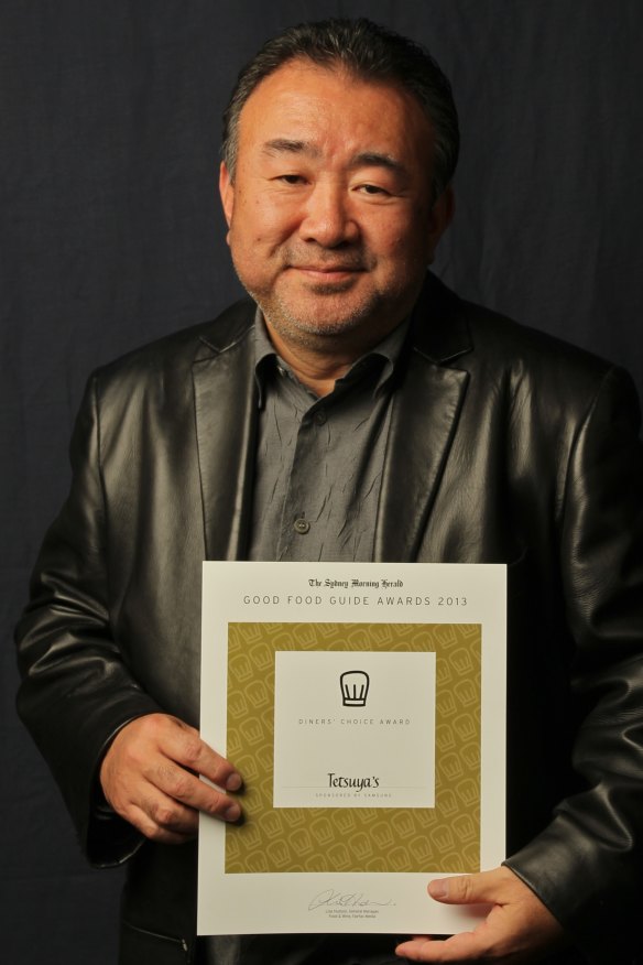 Tetsuya Wakuda at The Sydney Morning Herald Good Food Guide 2013 awards, where Tetsuya’s received the Diners Choice Award. 