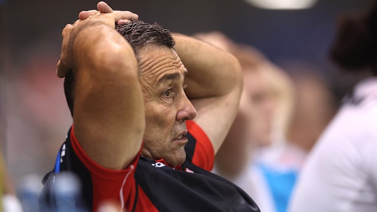 Shane Flanagan on sidelines during Dragons game