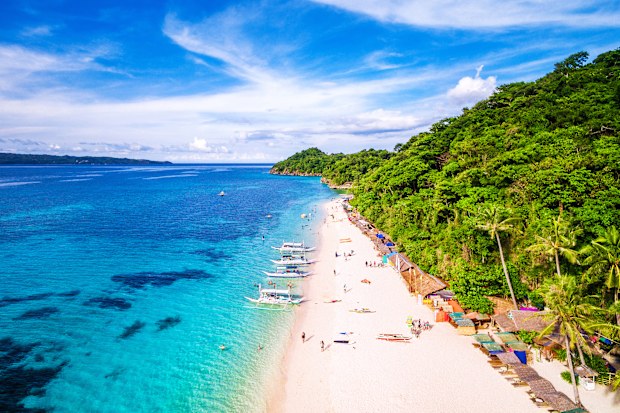 Boracay Island is a popular destination in the Philippines.