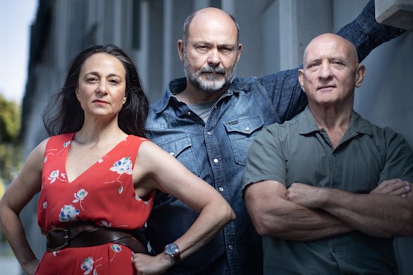 From left, Daniela Farinacci, Steve Bastoni and Dennis McIntosh.