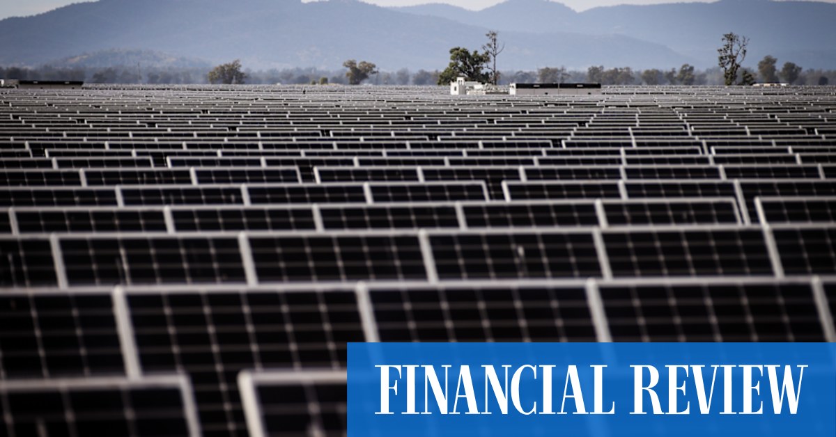 afr.com - Sarah Thompson, Kanika Sood, Emma Rapaport, Angira Bharadwaj - Singaporean renewables developer Yanara raises $245m for local portfolio