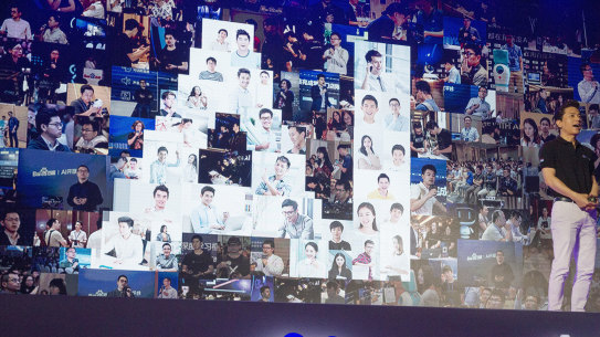 Robin Li, CEO of search giant Baidu, talks about AI in 2018. He’s now betting the company’s future on an alternative to ChatGPT.