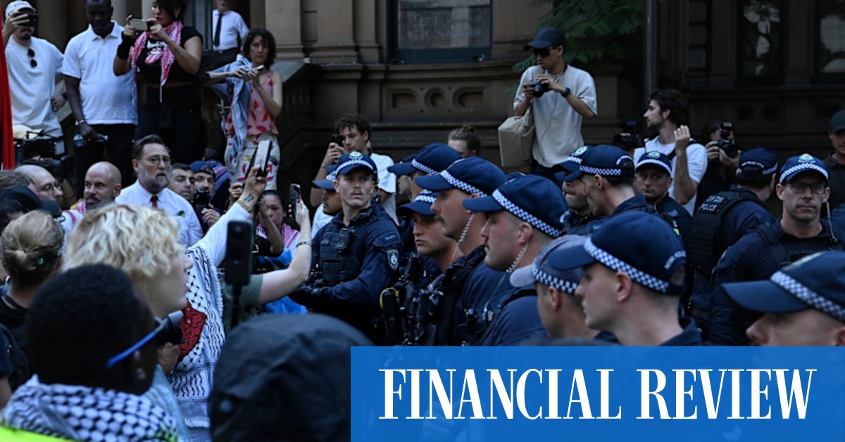 Introduced to reduce “community tension” after the Bondi shooting, the law allowed police to effectively ban protest marches from a designated area.