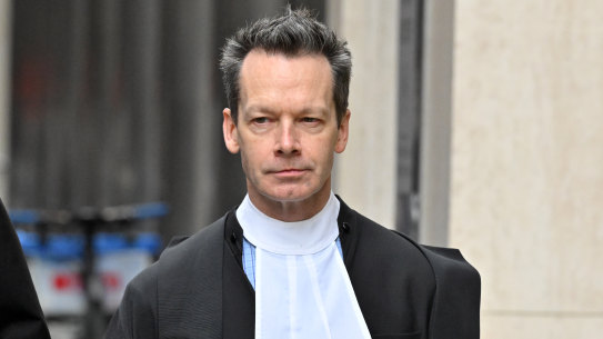 Nine’s barrister Dr Matt Collins 