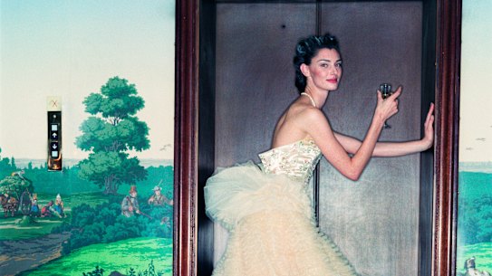 Australian model Anneliese Seubert in a Dior.