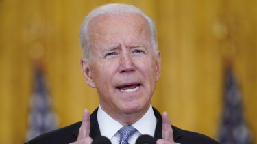 US President Joe Biden: resolute on his decision to pull troops out of Afghanistan.