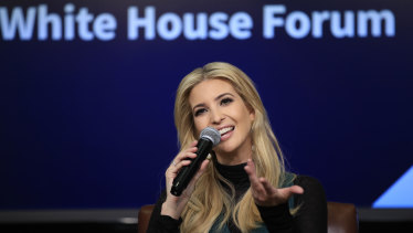 Ivanka Trump speaks during a Generation Next White House forum in March.