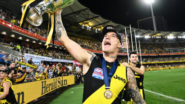 Another year, another premiership cup for Dustin Martin in 2020.