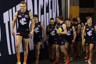Carlton CEO Brian Cook is reluctant to talk right now about a finals berth for the Blues. 