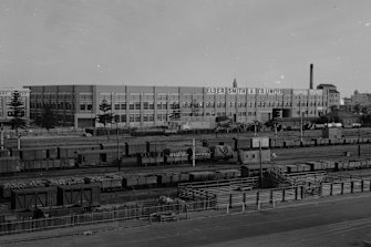 The Elders Wool Stores in Fremantle in 1935.
