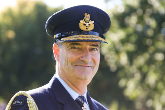 Chief of Air Force Air Marshal Mel Hupfeld in Canberra earlier this year. 