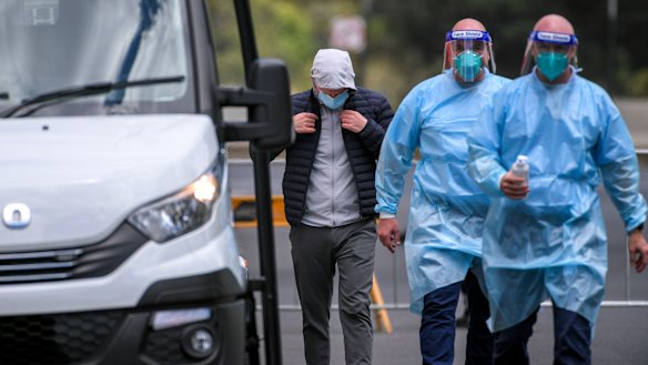 Tennis players and officials are being quarantined at the View hotel in Melbourne.