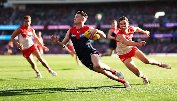 Melbourne star Bayley Fritsch is a proven finals performer.