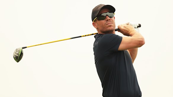 Teeing off: Australian batsmen gets in the swing during last week's Pro Am event at the Australian Golf Club.