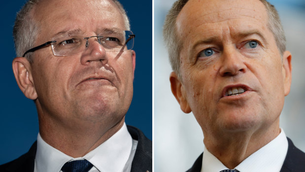 Prime Minister Scott Morrison and Opposition Leader Bill Shorten.